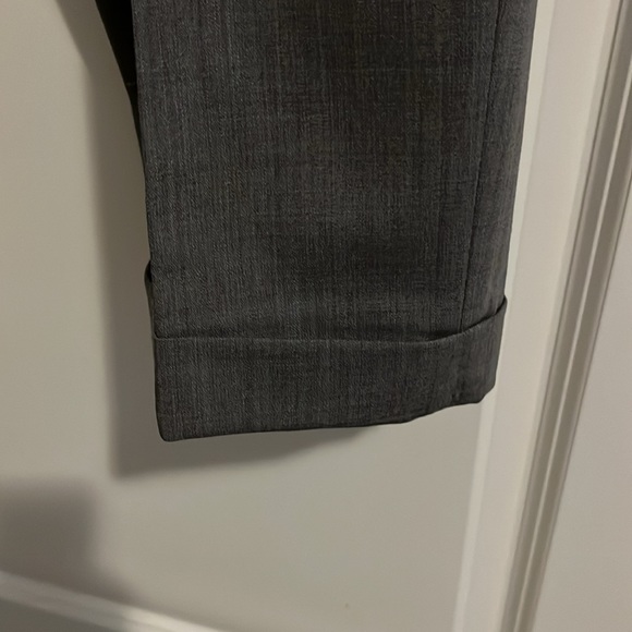 Men’s 34x30 100% wool gray cuffed pants - Picture 5 of 6